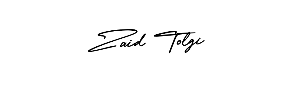 Use a signature maker to create a handwritten signature online. With this signature software, you can design (AmerikaSignatureDemo-Regular) your own signature for name Zaid Tolgi. Zaid Tolgi signature style 3 images and pictures png