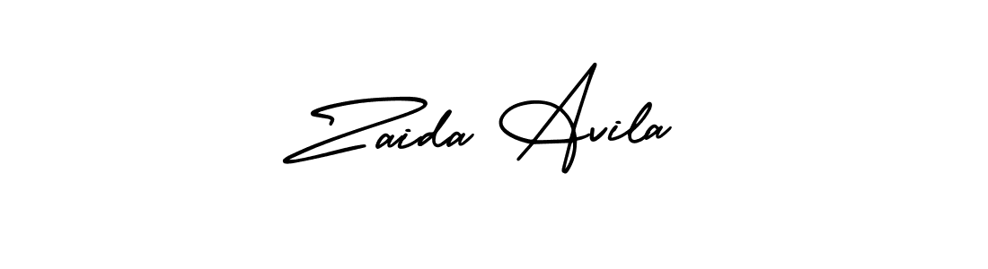 How to Draw Zaida Avila signature style? AmerikaSignatureDemo-Regular is a latest design signature styles for name Zaida Avila. Zaida Avila signature style 3 images and pictures png