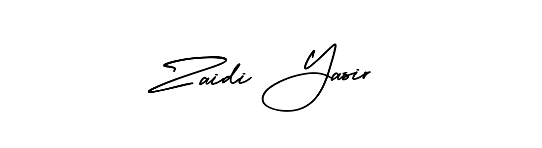 Use a signature maker to create a handwritten signature online. With this signature software, you can design (AmerikaSignatureDemo-Regular) your own signature for name Zaidi Yasir. Zaidi Yasir signature style 3 images and pictures png