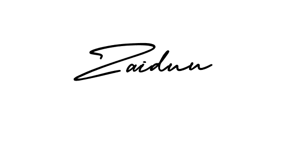 It looks lik you need a new signature style for name Zaiduu. Design unique handwritten (AmerikaSignatureDemo-Regular) signature with our free signature maker in just a few clicks. Zaiduu signature style 3 images and pictures png