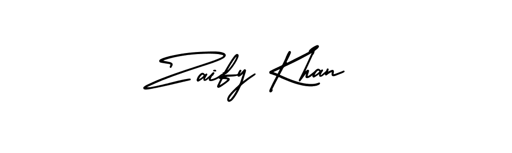 How to make Zaify Khan signature? AmerikaSignatureDemo-Regular is a professional autograph style. Create handwritten signature for Zaify Khan name. Zaify Khan signature style 3 images and pictures png