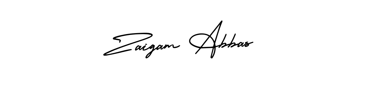 Similarly AmerikaSignatureDemo-Regular is the best handwritten signature design. Signature creator online .You can use it as an online autograph creator for name Zaigam Abbas. Zaigam Abbas signature style 3 images and pictures png