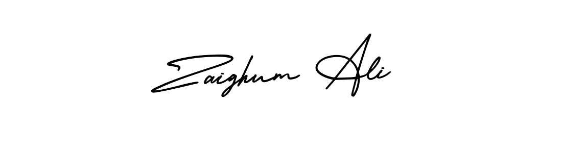 It looks lik you need a new signature style for name Zaighum Ali. Design unique handwritten (AmerikaSignatureDemo-Regular) signature with our free signature maker in just a few clicks. Zaighum Ali signature style 3 images and pictures png