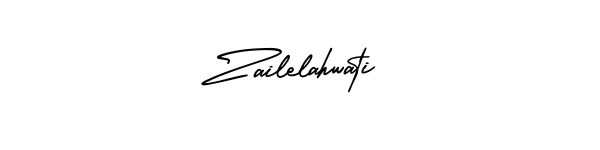 if you are searching for the best signature style for your name Zailelahwati. so please give up your signature search. here we have designed multiple signature styles  using AmerikaSignatureDemo-Regular. Zailelahwati signature style 3 images and pictures png