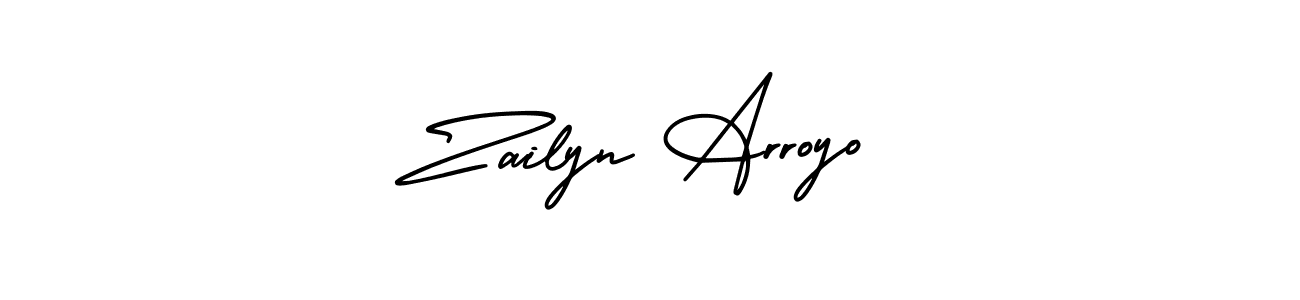 This is the best signature style for the Zailyn Arroyo name. Also you like these signature font (AmerikaSignatureDemo-Regular). Mix name signature. Zailyn Arroyo signature style 3 images and pictures png