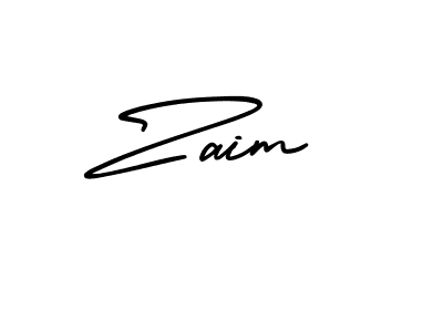 Make a beautiful signature design for name Zaim. With this signature (AmerikaSignatureDemo-Regular) style, you can create a handwritten signature for free. Zaim signature style 3 images and pictures png