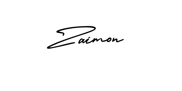 Also You can easily find your signature by using the search form. We will create Zaimon name handwritten signature images for you free of cost using AmerikaSignatureDemo-Regular sign style. Zaimon signature style 3 images and pictures png