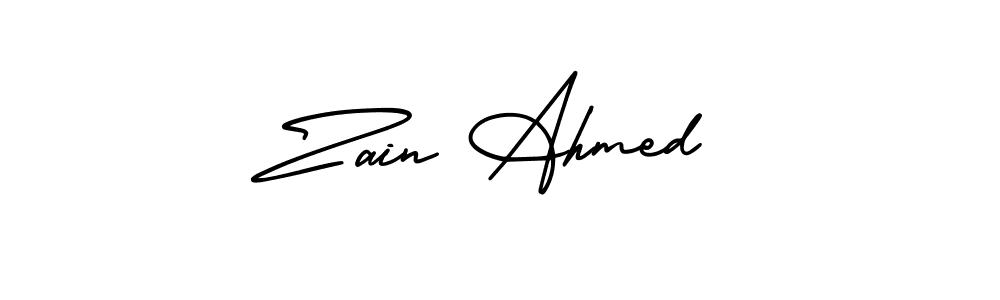 How to make Zain Ahmed signature? AmerikaSignatureDemo-Regular is a professional autograph style. Create handwritten signature for Zain Ahmed name. Zain Ahmed signature style 3 images and pictures png