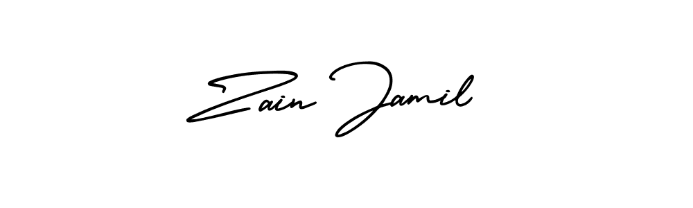 Make a beautiful signature design for name Zain Jamil. With this signature (AmerikaSignatureDemo-Regular) style, you can create a handwritten signature for free. Zain Jamil signature style 3 images and pictures png