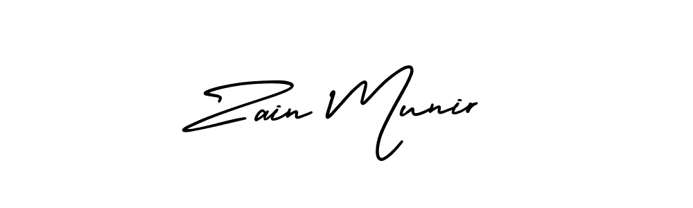 if you are searching for the best signature style for your name Zain Munir. so please give up your signature search. here we have designed multiple signature styles  using AmerikaSignatureDemo-Regular. Zain Munir signature style 3 images and pictures png