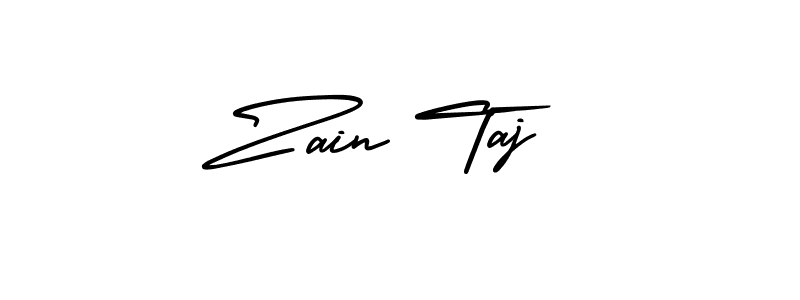 How to make Zain Taj signature? AmerikaSignatureDemo-Regular is a professional autograph style. Create handwritten signature for Zain Taj name. Zain Taj signature style 3 images and pictures png