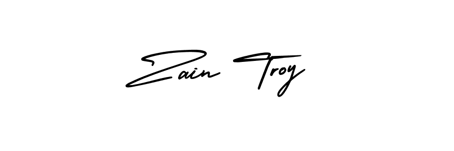 Use a signature maker to create a handwritten signature online. With this signature software, you can design (AmerikaSignatureDemo-Regular) your own signature for name Zain Troy. Zain Troy signature style 3 images and pictures png