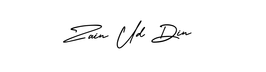 You should practise on your own different ways (AmerikaSignatureDemo-Regular) to write your name (Zain Ud Din) in signature. don't let someone else do it for you. Zain Ud Din signature style 3 images and pictures png