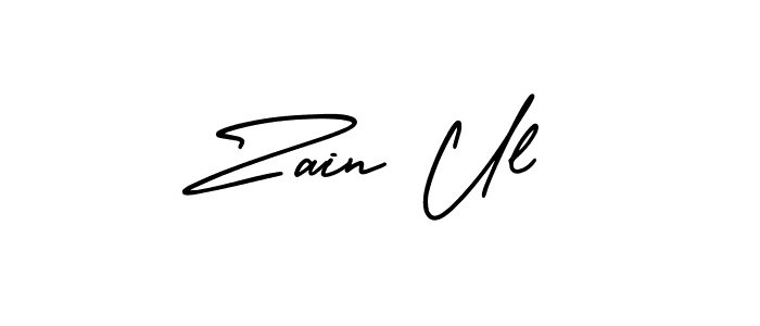 Create a beautiful signature design for name Zain Ul. With this signature (AmerikaSignatureDemo-Regular) fonts, you can make a handwritten signature for free. Zain Ul signature style 3 images and pictures png
