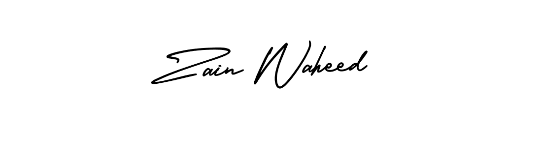 Also You can easily find your signature by using the search form. We will create Zain Waheed name handwritten signature images for you free of cost using AmerikaSignatureDemo-Regular sign style. Zain Waheed signature style 3 images and pictures png