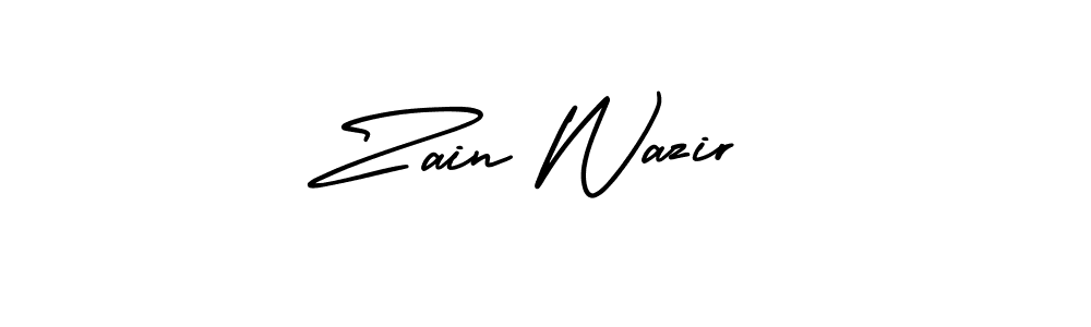 Use a signature maker to create a handwritten signature online. With this signature software, you can design (AmerikaSignatureDemo-Regular) your own signature for name Zain Wazir. Zain Wazir signature style 3 images and pictures png