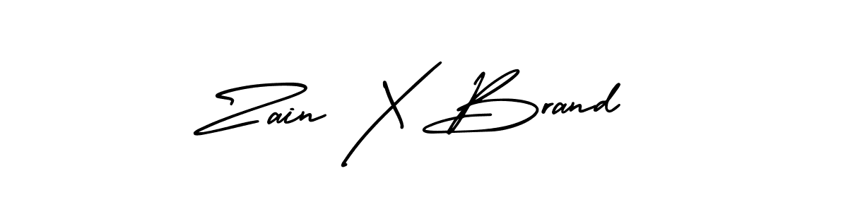 AmerikaSignatureDemo-Regular is a professional signature style that is perfect for those who want to add a touch of class to their signature. It is also a great choice for those who want to make their signature more unique. Get Zain X Brand name to fancy signature for free. Zain X Brand signature style 3 images and pictures png
