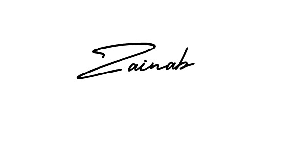 It looks lik you need a new signature style for name Zainab. Design unique handwritten (AmerikaSignatureDemo-Regular) signature with our free signature maker in just a few clicks. Zainab signature style 3 images and pictures png
