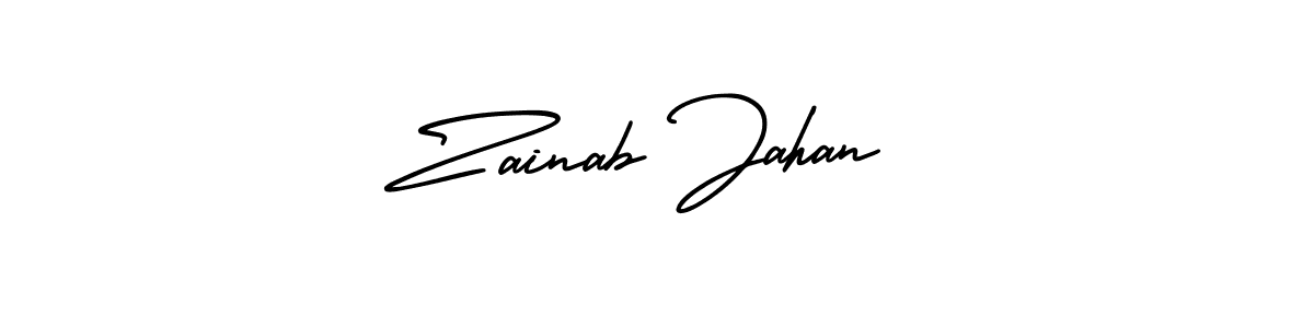 Best and Professional Signature Style for Zainab Jahan. AmerikaSignatureDemo-Regular Best Signature Style Collection. Zainab Jahan signature style 3 images and pictures png