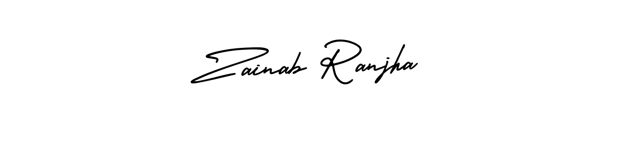 AmerikaSignatureDemo-Regular is a professional signature style that is perfect for those who want to add a touch of class to their signature. It is also a great choice for those who want to make their signature more unique. Get Zainab Ranjha name to fancy signature for free. Zainab Ranjha signature style 3 images and pictures png