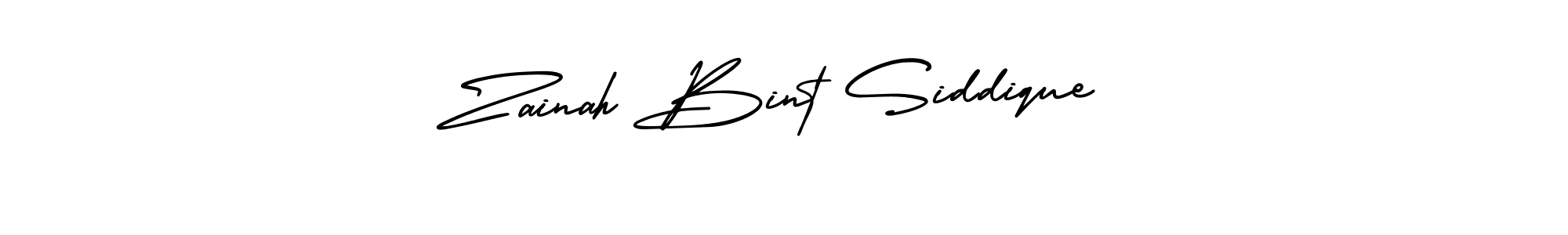 Make a beautiful signature design for name Zainah Bint Siddique. Use this online signature maker to create a handwritten signature for free. Zainah Bint Siddique signature style 3 images and pictures png