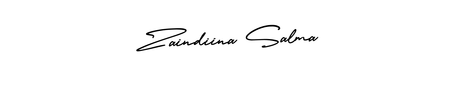 You can use this online signature creator to create a handwritten signature for the name Zaindiina Salma. This is the best online autograph maker. Zaindiina Salma signature style 3 images and pictures png