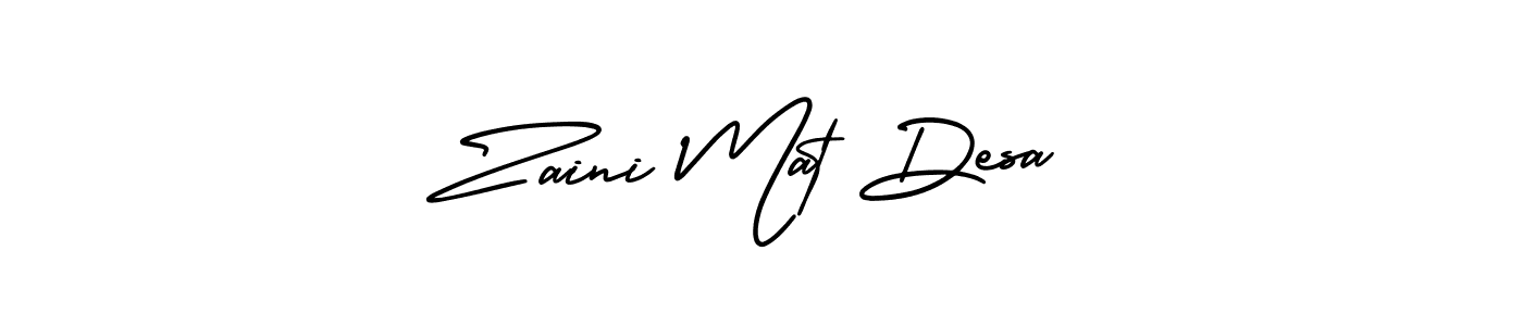 Make a beautiful signature design for name Zaini Mat Desa. Use this online signature maker to create a handwritten signature for free. Zaini Mat Desa signature style 3 images and pictures png
