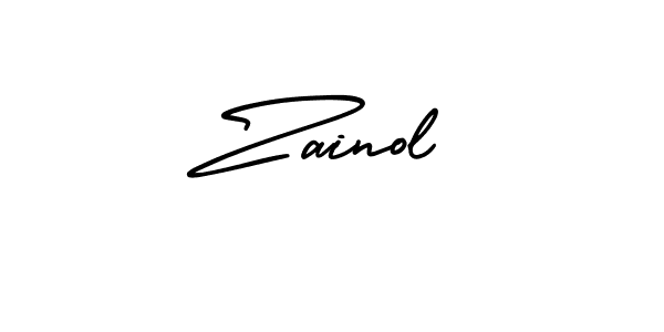 The best way (AmerikaSignatureDemo-Regular) to make a short signature is to pick only two or three words in your name. The name Zainol include a total of six letters. For converting this name. Zainol signature style 3 images and pictures png
