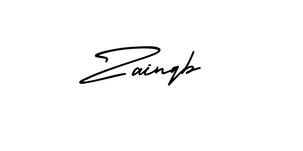 This is the best signature style for the Zainqb name. Also you like these signature font (AmerikaSignatureDemo-Regular). Mix name signature. Zainqb signature style 3 images and pictures png