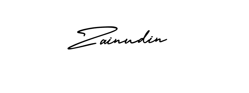 How to make Zainudin signature? AmerikaSignatureDemo-Regular is a professional autograph style. Create handwritten signature for Zainudin name. Zainudin signature style 3 images and pictures png