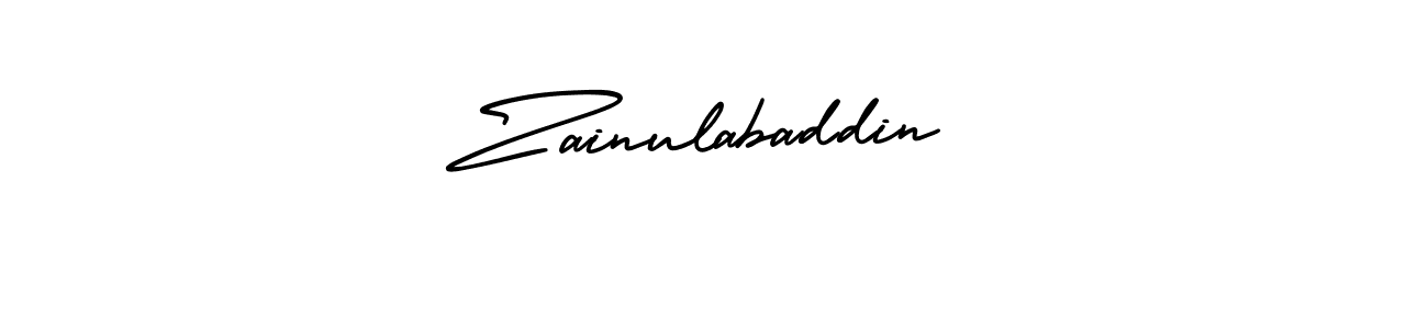 How to Draw Zainulabaddin signature style? AmerikaSignatureDemo-Regular is a latest design signature styles for name Zainulabaddin. Zainulabaddin signature style 3 images and pictures png