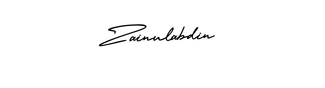 Use a signature maker to create a handwritten signature online. With this signature software, you can design (AmerikaSignatureDemo-Regular) your own signature for name Zainulabdin. Zainulabdin signature style 3 images and pictures png