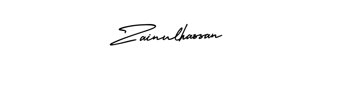 Make a short Zainulhassan signature style. Manage your documents anywhere anytime using AmerikaSignatureDemo-Regular. Create and add eSignatures, submit forms, share and send files easily. Zainulhassan signature style 3 images and pictures png