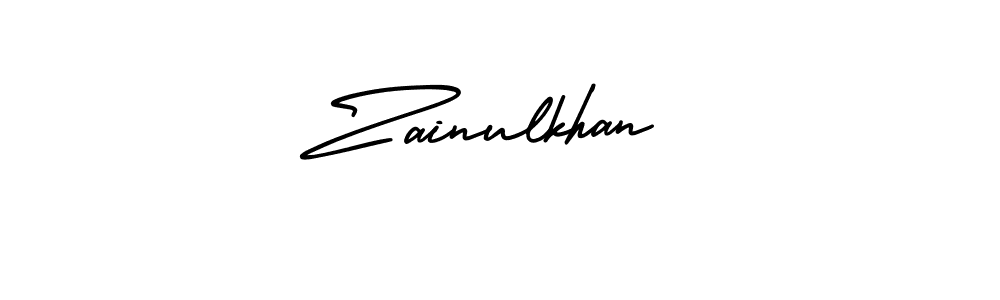 It looks lik you need a new signature style for name Zainulkhan. Design unique handwritten (AmerikaSignatureDemo-Regular) signature with our free signature maker in just a few clicks. Zainulkhan signature style 3 images and pictures png