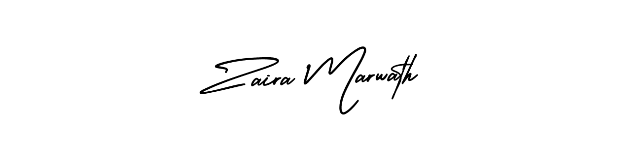 Use a signature maker to create a handwritten signature online. With this signature software, you can design (AmerikaSignatureDemo-Regular) your own signature for name Zaira Marwath. Zaira Marwath signature style 3 images and pictures png