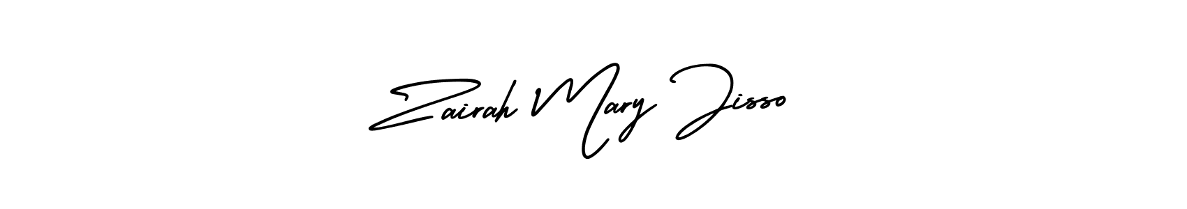 Also You can easily find your signature by using the search form. We will create Zairah Mary Jisso name handwritten signature images for you free of cost using AmerikaSignatureDemo-Regular sign style. Zairah Mary Jisso signature style 3 images and pictures png