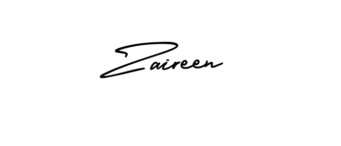 Make a beautiful signature design for name Zaireen. Use this online signature maker to create a handwritten signature for free. Zaireen signature style 3 images and pictures png
