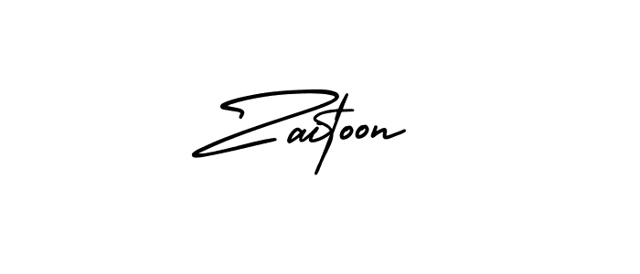 Also we have Zaitoon name is the best signature style. Create professional handwritten signature collection using AmerikaSignatureDemo-Regular autograph style. Zaitoon signature style 3 images and pictures png