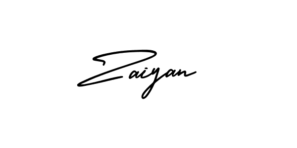 Design your own signature with our free online signature maker. With this signature software, you can create a handwritten (AmerikaSignatureDemo-Regular) signature for name Zaiyan. Zaiyan signature style 3 images and pictures png