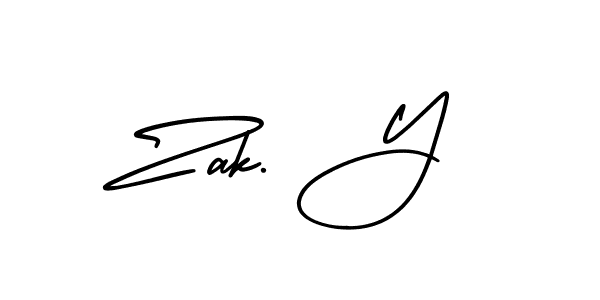 You can use this online signature creator to create a handwritten signature for the name Zak. Y. This is the best online autograph maker. Zak. Y signature style 3 images and pictures png