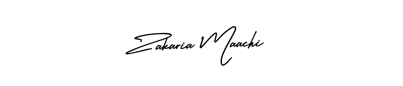 Also we have Zakaria Maachi name is the best signature style. Create professional handwritten signature collection using AmerikaSignatureDemo-Regular autograph style. Zakaria Maachi signature style 3 images and pictures png