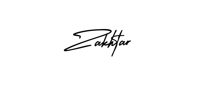 Similarly AmerikaSignatureDemo-Regular is the best handwritten signature design. Signature creator online .You can use it as an online autograph creator for name Zakhtar. Zakhtar signature style 3 images and pictures png