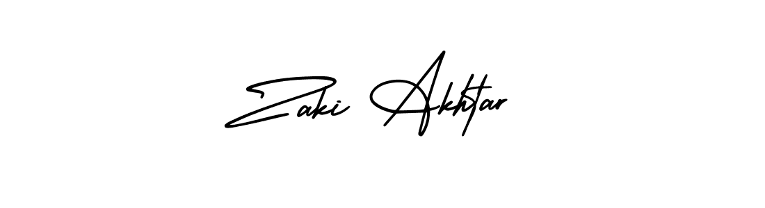 How to Draw Zaki Akhtar signature style? AmerikaSignatureDemo-Regular is a latest design signature styles for name Zaki Akhtar. Zaki Akhtar signature style 3 images and pictures png