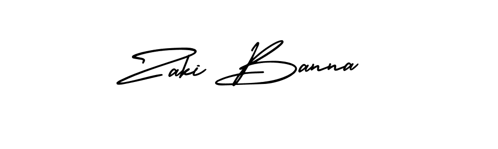 How to Draw Zaki Banna signature style? AmerikaSignatureDemo-Regular is a latest design signature styles for name Zaki Banna. Zaki Banna signature style 3 images and pictures png