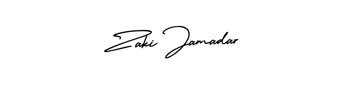 Create a beautiful signature design for name Zaki Jamadar. With this signature (AmerikaSignatureDemo-Regular) fonts, you can make a handwritten signature for free. Zaki Jamadar signature style 3 images and pictures png