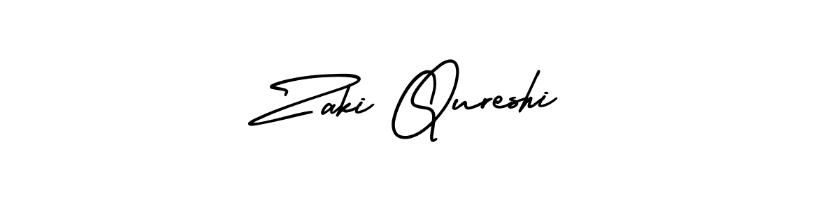 Create a beautiful signature design for name Zaki Qureshi. With this signature (AmerikaSignatureDemo-Regular) fonts, you can make a handwritten signature for free. Zaki Qureshi signature style 3 images and pictures png