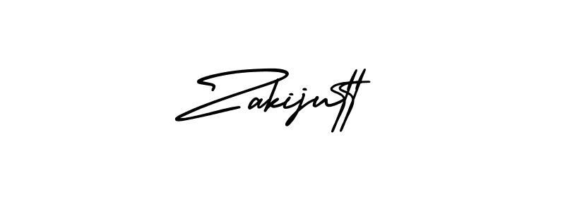 Use a signature maker to create a handwritten signature online. With this signature software, you can design (AmerikaSignatureDemo-Regular) your own signature for name Zakijutt. Zakijutt signature style 3 images and pictures png