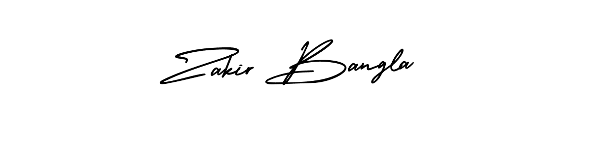 Make a beautiful signature design for name Zakir Bangla. Use this online signature maker to create a handwritten signature for free. Zakir Bangla signature style 3 images and pictures png