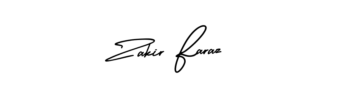 How to make Zakir Faraz signature? AmerikaSignatureDemo-Regular is a professional autograph style. Create handwritten signature for Zakir Faraz name. Zakir Faraz signature style 3 images and pictures png