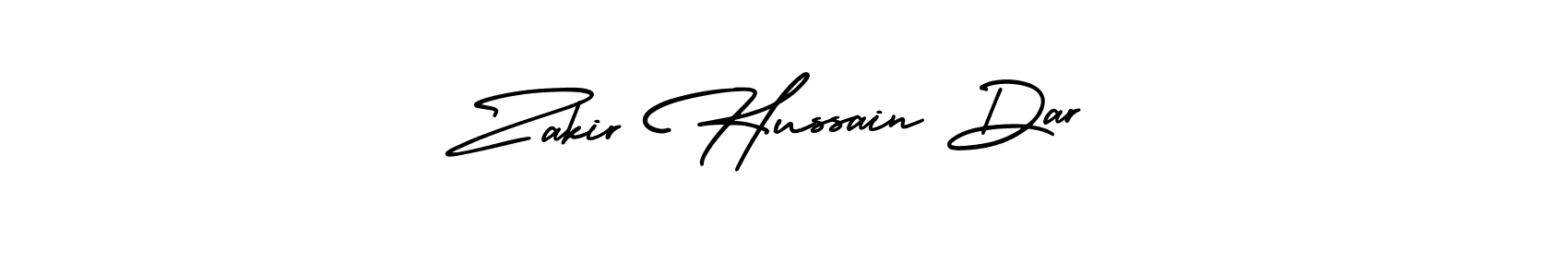 It looks lik you need a new signature style for name Zakir Hussain Dar. Design unique handwritten (AmerikaSignatureDemo-Regular) signature with our free signature maker in just a few clicks. Zakir Hussain Dar signature style 3 images and pictures png